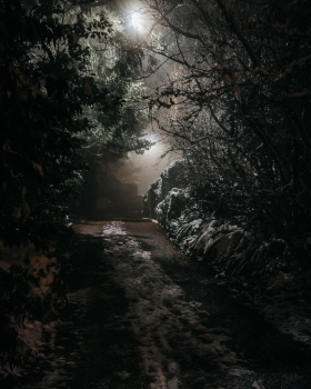 A dark path